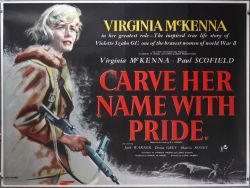 Carve her name with Pride - Original Movie Poster