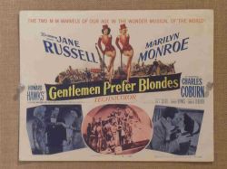 Gentlemen Prefer Blondes (title card) - Original Movie Poster