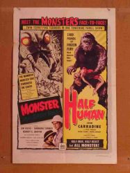 Monster from Green Hell/Half Human - Original Movie Poster