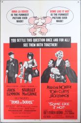 Some Like it Hot / Irma La Douce - Original Movie Poster