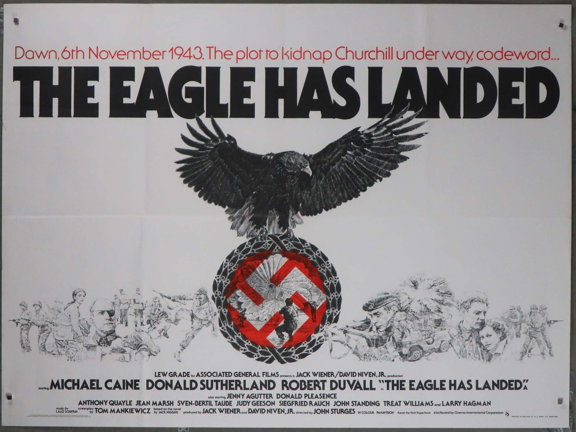 Eagle has Landed (1976) Original UK quad 40"x30" movie poster