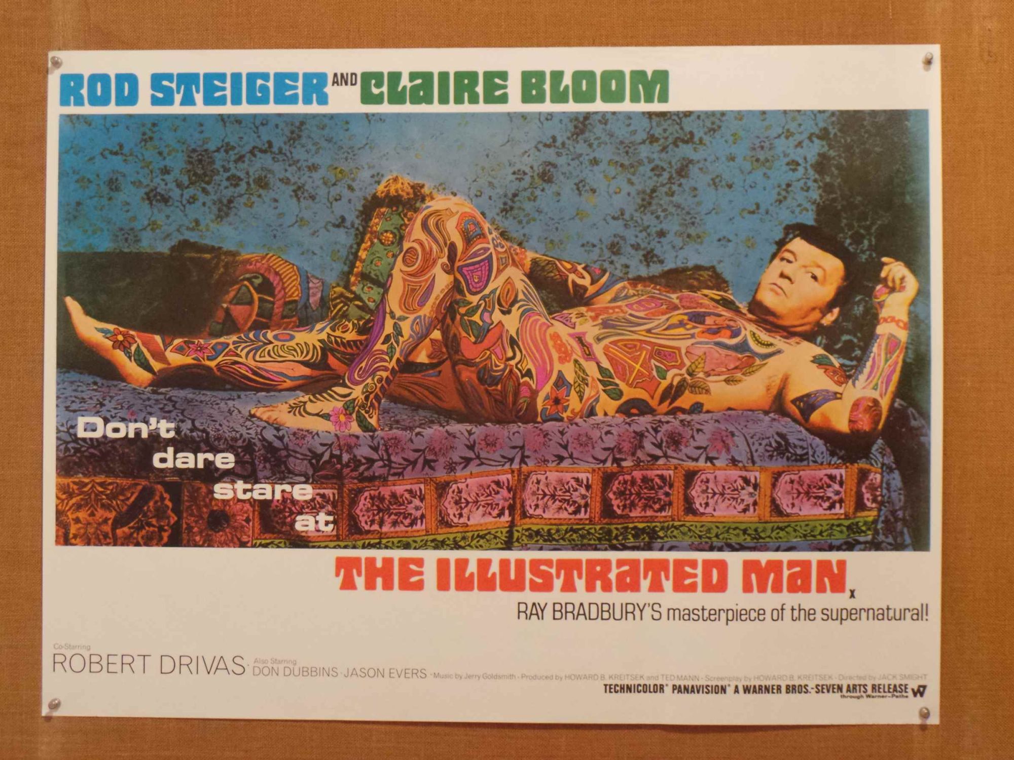 Illustrated Man (1969) Original UK quad 40"x30" movie poster